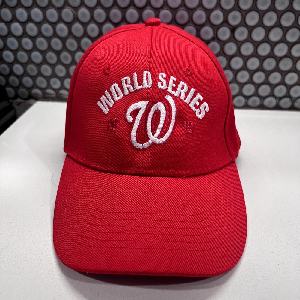 Washington Nationals Hat Cap Red Strap Back MLB Mens Baseball - Picture 1 of 9